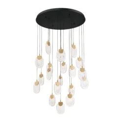 CASTELO ROUND LED CHANDELIER (MULTIPLE SIZES) 14 CASTELO ROUND LED CHANDELIER (MULTIPLE SIZES) -Robinson Sale Store 12290 02