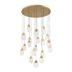 CASTELO ROUND LED CHANDELIER (MULTIPLE SIZES) 15 CASTELO ROUND LED CHANDELIER (MULTIPLE SIZES) -Robinson Sale Store 12290 030