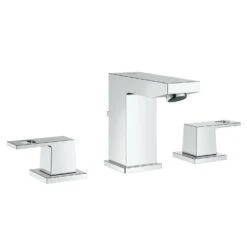 Grohe EUROCUBE 8-INCH WIDESPREAD TWO-HANDLE BATHROOM FAUCET S-SIZE