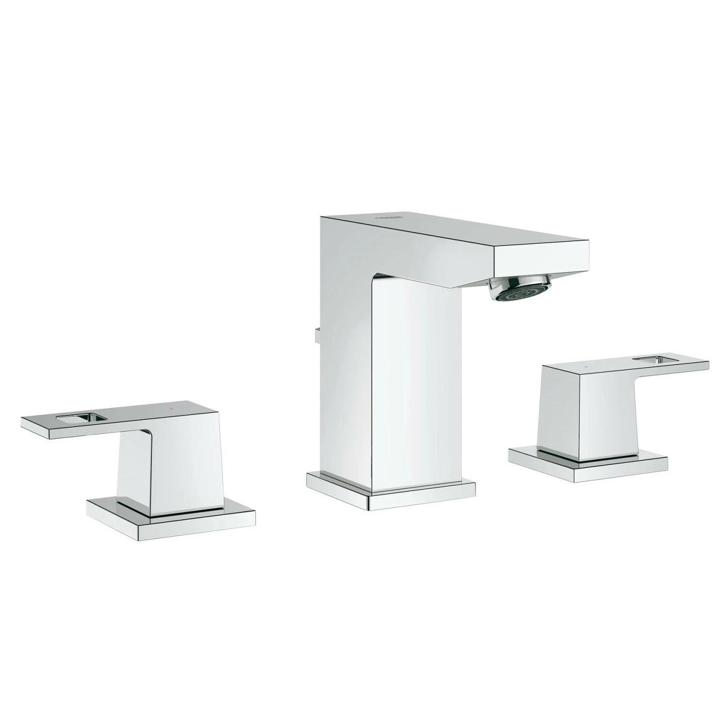 Grohe EUROCUBE 8-INCH WIDESPREAD TWO-HANDLE BATHROOM FAUCET S-SIZE 1 Grohe EUROCUBE 8-INCH WIDESPREAD TWO-HANDLE BATHROOM FAUCET S-SIZE