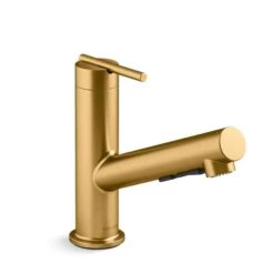 CRUE® PULL-OUT KITCHEN SINK FAUCET WITH THREE-FUNCTION SPRAYHEAD