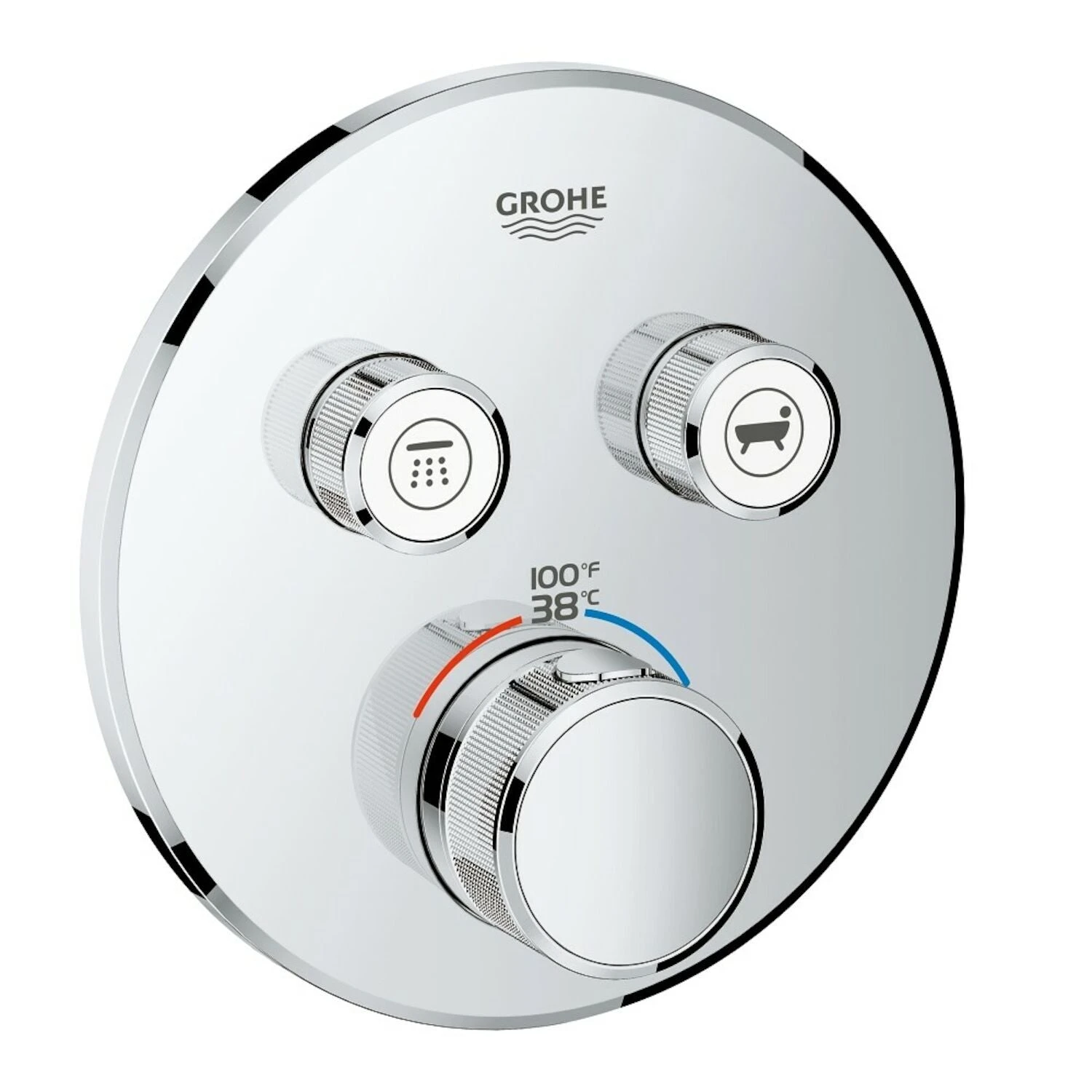 Grohe GROHTHERM SMARTCONTROL DUAL FUNCTION THERMOSTATIC TRIM WITH CONTROL MODULE 1 Grohe GROHTHERM SMARTCONTROL DUAL FUNCTION THERMOSTATIC TRIM WITH CONTROL MODULE