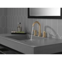 Delta NICOLI® TWO-HANDLE WIDESPREAD ARC SPOUT BATHROOM FAUCET 21 Delta NICOLI® TWO-HANDLE WIDESPREAD ARC SPOUT BATHROOM FAUCET -Robinson Sale Store 35749LF CZ Lifestyle