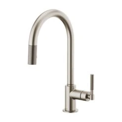 LITZE® PULL-DOWN FAUCET WITH ARC SPOUT AND KNURLED HANDLE 14 LITZE® PULL-DOWN FAUCET WITH ARC SPOUT AND KNURLED HANDLE -Robinson Sale Store 63043LF SS