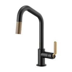 LITZE® PULL-DOWN FAUCET WITH ANGLED SPOUT AND INDUSTRIAL HANDLE