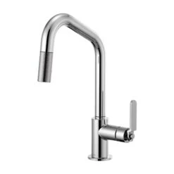 LITZE® PULL-DOWN FAUCET WITH ANGLED SPOUT AND INDUSTRIAL HANDLE -Robinson Sale Store 63064LF PC B1