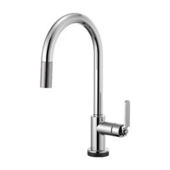 LITZE® SMARTTOUCH® PULL-DOWN FAUCET WITH ARC SPOUT AND INDUSTRIAL HANDLE 9 LITZE® SMARTTOUCH® PULL-DOWN FAUCET WITH ARC SPOUT AND INDUSTRIAL HANDLE -Robinson Sale Store 64044LF PC B1