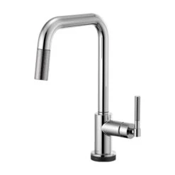 LITZE® SMARTTOUCH® PULL-DOWN FAUCET WITH SQUARE SPOUT AND KNURLED HANDLE 7 LITZE® SMARTTOUCH® PULL-DOWN FAUCET WITH SQUARE SPOUT AND KNURLED HANDLE -Robinson Sale Store 64053LF PC B1