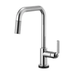 LITZE® SMARTTOUCH® PULL-DOWN FAUCET WITH SQUARE SPOUT AND INDUSTRIAL HANDLE 7 LITZE® SMARTTOUCH® PULL-DOWN FAUCET WITH SQUARE SPOUT AND INDUSTRIAL HANDLE -Robinson Sale Store 64054LF PC B1
