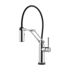 SOLNA® SINGLE HANDLE ARTICULATING ARM KITCHEN FAUCET WITH SMARTTOUCH® TECHNOLOGY 5 SOLNA® SINGLE HANDLE ARTICULATING ARM KITCHEN FAUCET WITH SMARTTOUCH® TECHNOLOGY -Robinson Sale Store 64221LF PC B1