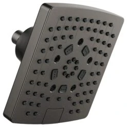 ESSENTIAL™ SHOWER SERIES 7" LINEAR SQUARE H2OKINETIC® MULTI-FUNCTION WALL MOUNT SHOWERHEAD