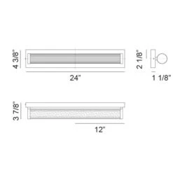 ATHENA WALL SCONCE -Robinson Sale Store Athena 24 Inch Dimmensions