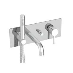 ZIP B66 WALL MOUNTED TUB FAUCET WITH HAND SHOWER