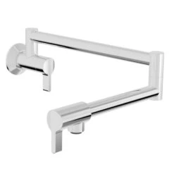 ARTE SINGLE HOLE WALL-MOUNTED POT FILLER WITH TWO HANDLES