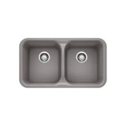 Blanco VISION U 2 SILGRANIT SINK 15 Blanco VISION U 2 SILGRANIT SINK -Robinson Sale Store Blanco401678 blanco401678 metallicgray