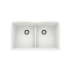 Blanco DIAMOND U 2 SILGRANIT SINK WITH LOW DIVIDE