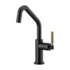 LITZE® BAR FAUCET WITH ANGLED SPOUT AND KNURLED HANDLE