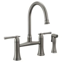 TULHAM® BRIDGE KITCHEN FAUCET WITH SIDE SPRAY -Robinson Sale Store Brizo62558LF SL 62558LF SL B1