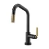 LITZE® SMARTTOUCH® PULL-DOWN FAUCET WITH ANGLED SPOUT AND INDUSTRIAL HANDLE