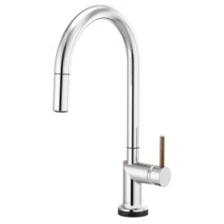 ODIN® SMARTTOUCH® PULL-DOWN FAUCET WITH ARC SPOUT - LESS HANDLE -Robinson Sale Store Brizo64075LF PCLHP