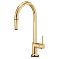 ODIN® SMARTTOUCH® PULL-DOWN FAUCET WITH ARC SPOUT - LESS HANDLE -Robinson Sale Store Brizo64075LF PGLHP