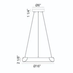 MAVERICK LED CHANDELIER (MULTIPLE SIZES) 29 MAVERICK LED CHANDELIER (MULTIPLE SIZES) -Robinson Sale Store C32716BG Dimmensions