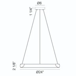 MAVERICK LED CHANDELIER (MULTIPLE SIZES) 30 MAVERICK LED CHANDELIER (MULTIPLE SIZES) -Robinson Sale Store C32724BG Dimmensions