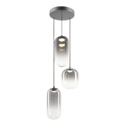 REFRAX 3-LIGHT LED PENDANT 7 REFRAX 3-LIGHT LED PENDANT -Robinson Sale Store C37403MBSM Canopy