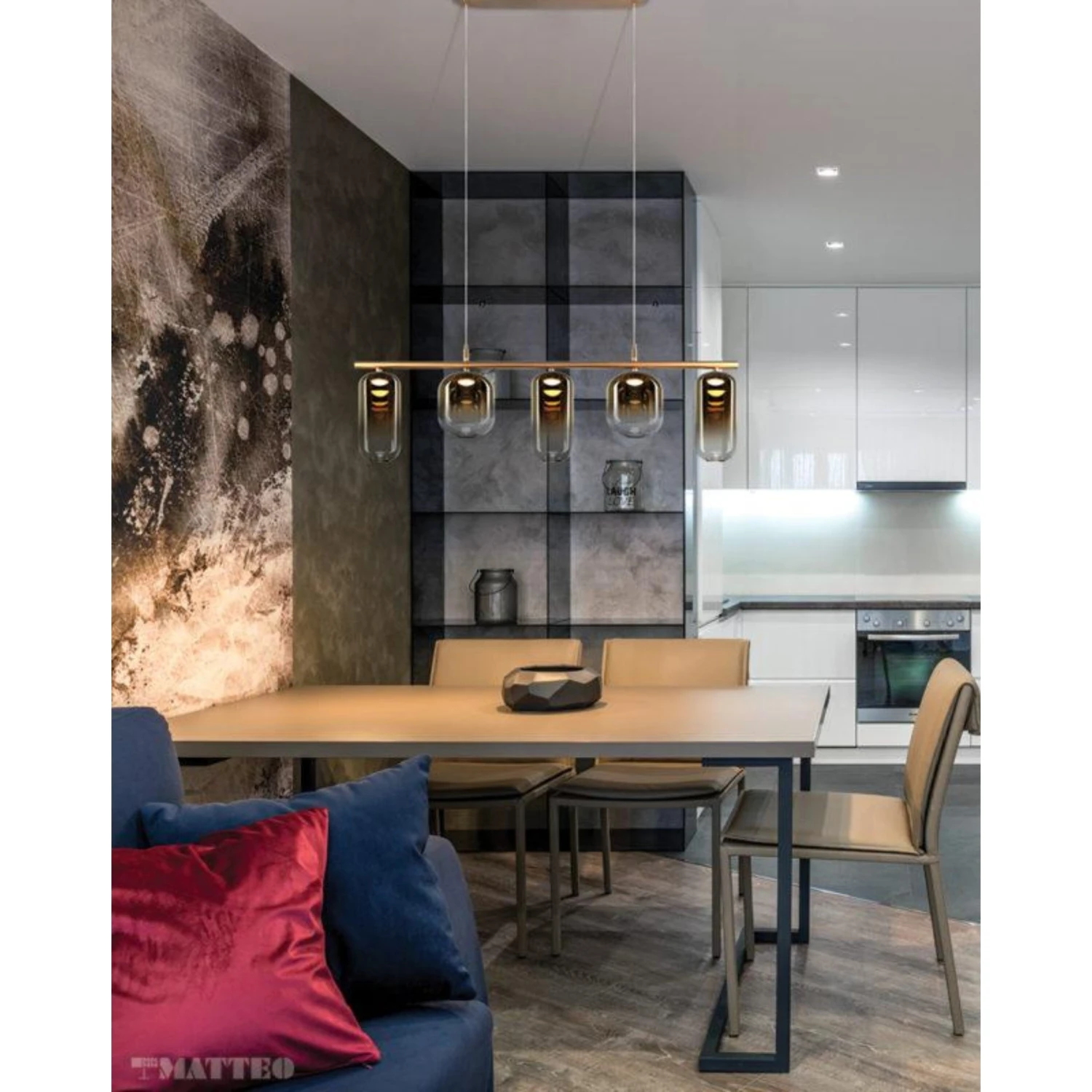 REFRAX 5-LIGHT LED CHANDELIER 2 REFRAX 5-LIGHT LED CHANDELIER - Image 2