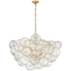 TALIA 33-INCH LARGE EIGHT LIGHT CHANDELIER