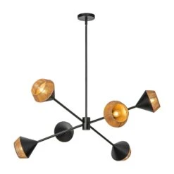 DAPHNE 38" 6 LIGHT CHANDELIER