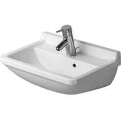 Duravit STARCK 3 19 5/8-INCH WASHBASIN WITH OVERFLOW