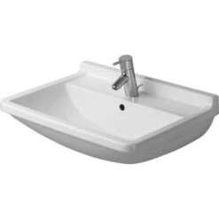 Duravit STARCK 3 25 5/8-INCH WASHBASIN WITH OVERFLOW