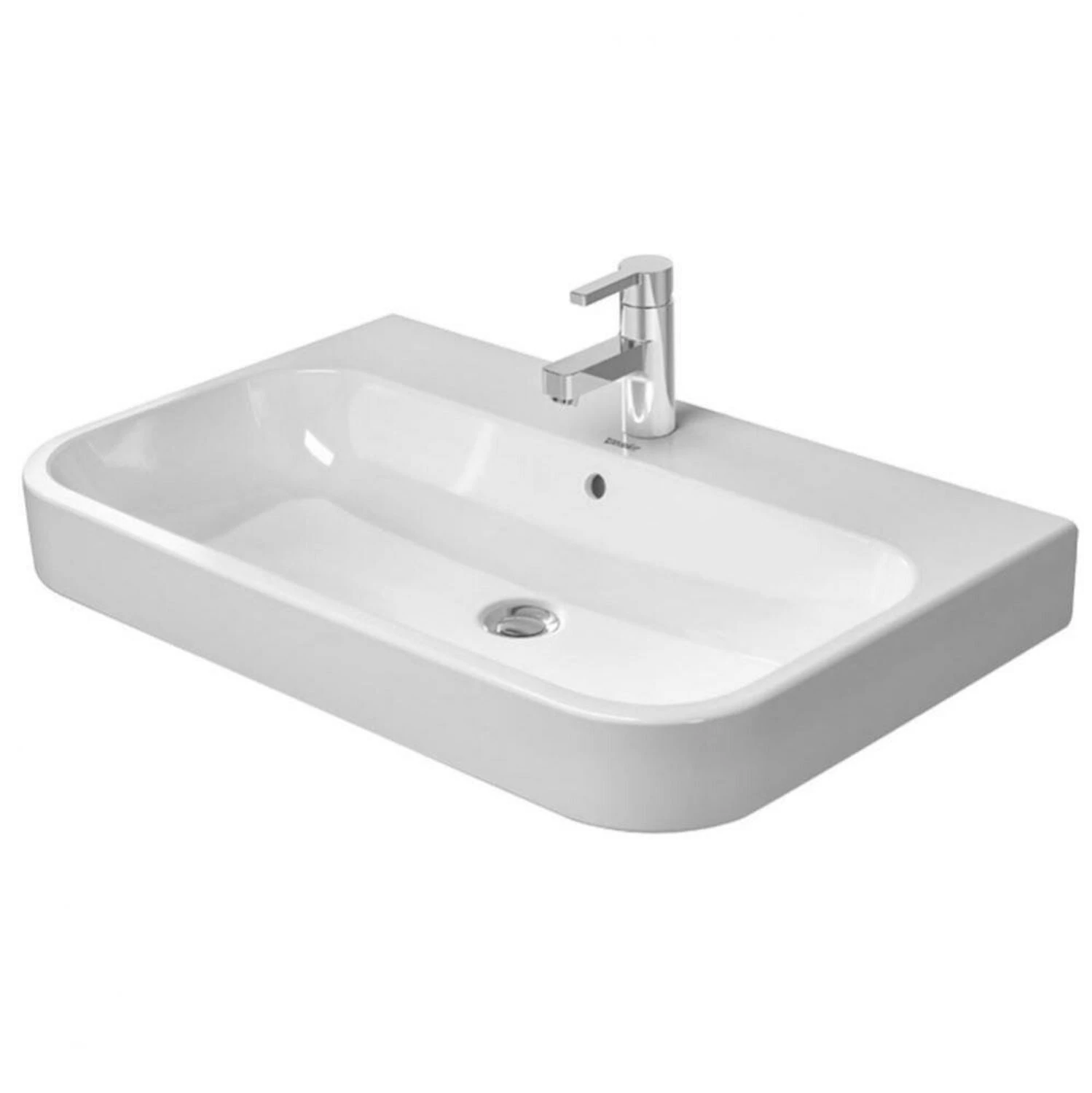 Duravit HAPPY D.2 31 1/2-INCH FURNITURE WASHBASIN 1 Duravit HAPPY D.2 31 1/2-INCH FURNITURE WASHBASIN