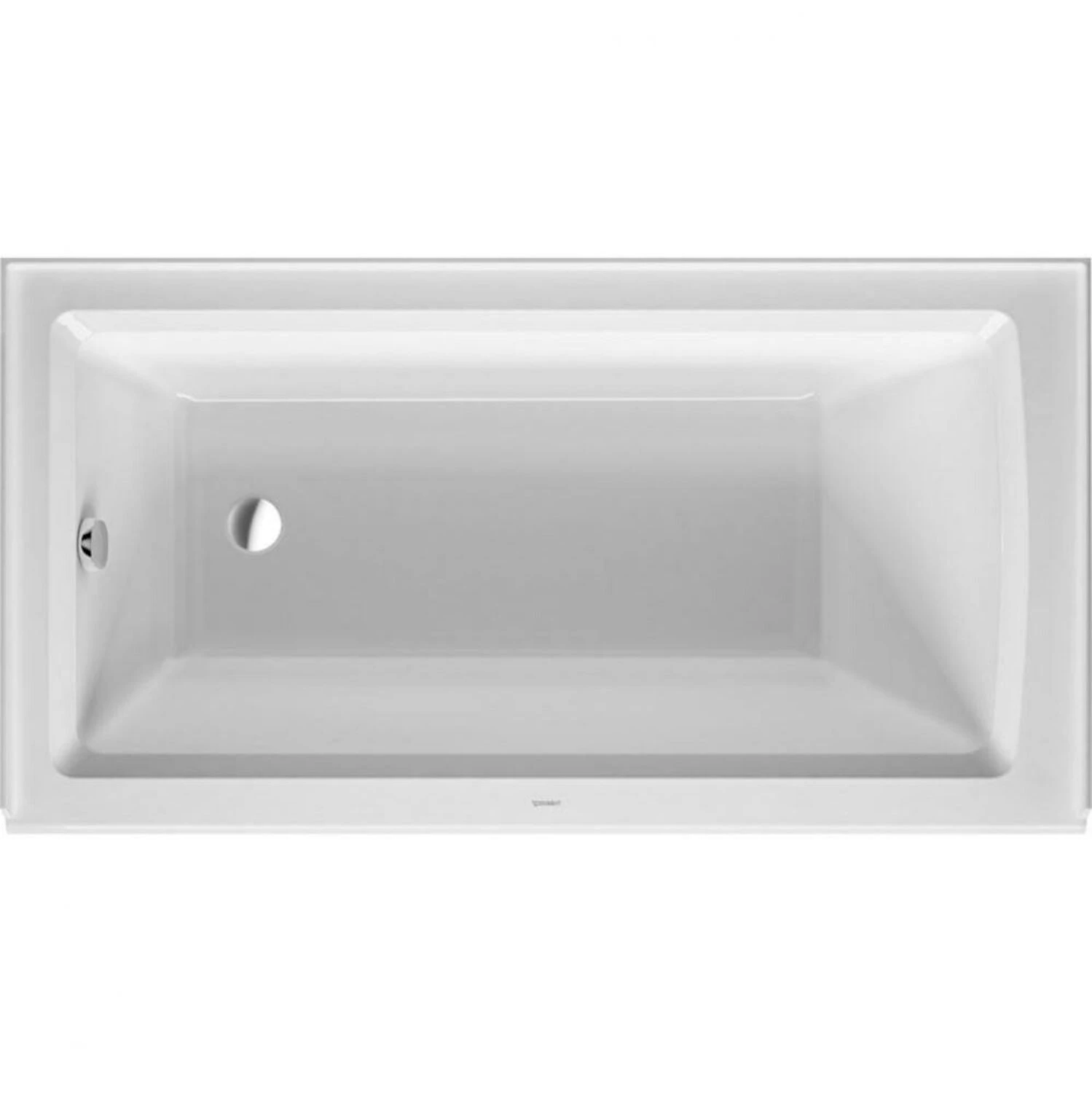 Duravit ARCHITEC RECTANGLE ACRYLIC BATHTUB WITH 19.25 INCH PANEL HEIGHT 3 Duravit ARCHITEC RECTANGLE ACRYLIC BATHTUB WITH 19.25 INCH PANEL HEIGHT - Image 3