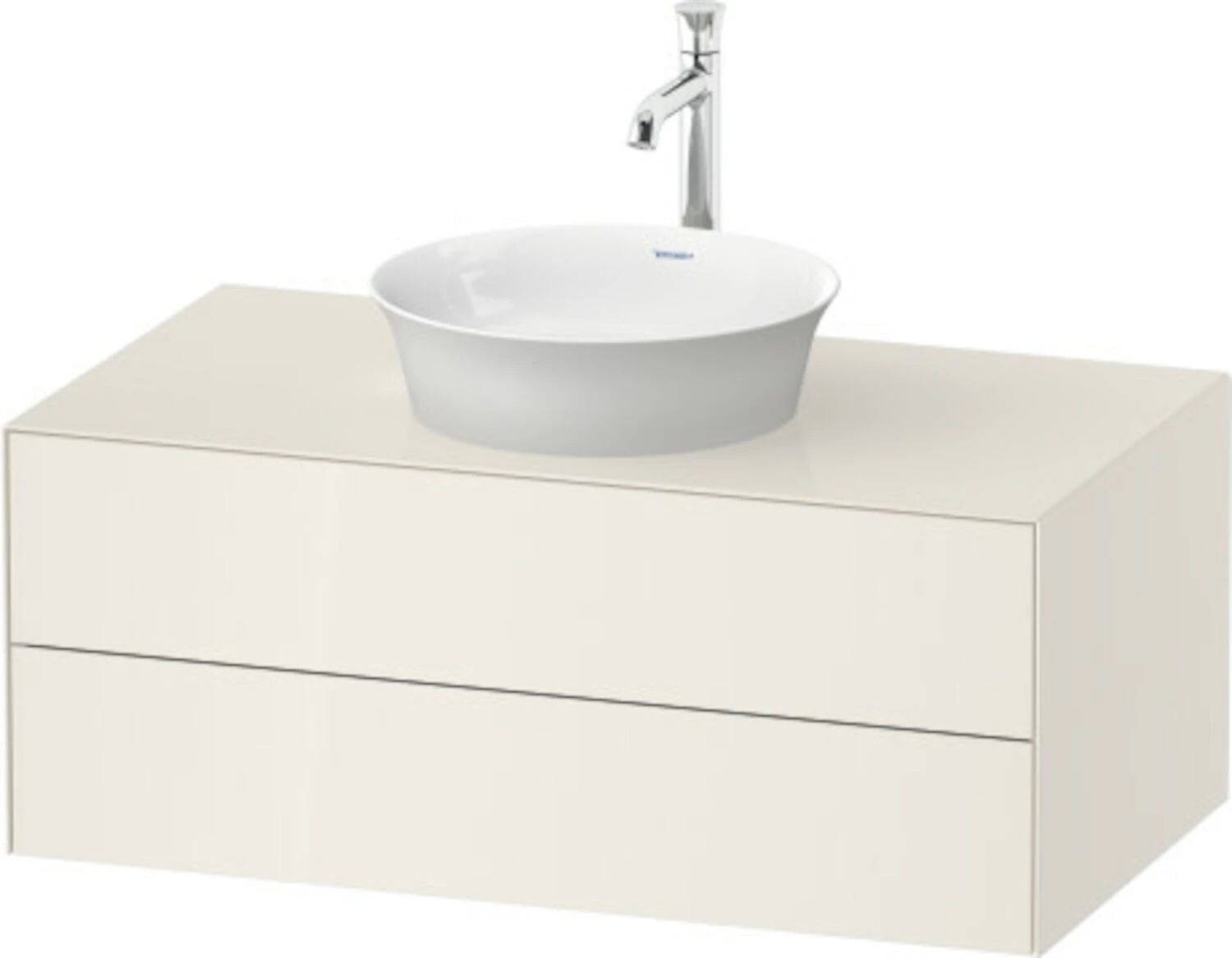 Duravit WHITE TULIP 39.4" WALL-MOUNTED VANITY UNIT 1 Duravit WHITE TULIP 39.4" WALL-MOUNTED VANITY UNIT