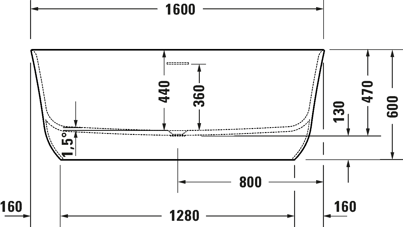 Duravit SOLEIL BY STARCK BATHTUB 4 Duravit SOLEIL BY STARCK BATHTUB - Image 4