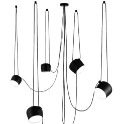 Flos AIM LED PENDANT LIGHT (SET OF 5 WITH MULTICANOPY) BY RONAN AND ERWAN BOUROULLEC