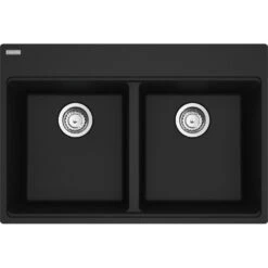 Franke MARIS DOUBLE BOWL TOPMOUNT SINK 14 Franke MARIS DOUBLE BOWL TOPMOUNT SINK -Robinson Sale Store Franke MAG6201414 MBK S 1