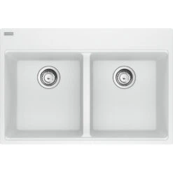 Franke MARIS DOUBLE BOWL TOPMOUNT SINK 16 Franke MARIS DOUBLE BOWL TOPMOUNT SINK -Robinson Sale Store Franke MAG6201414 PWT S 1