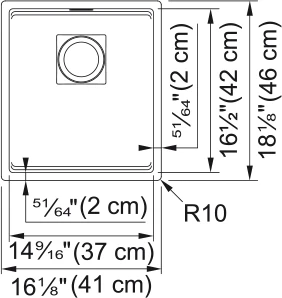 Franke PEAK UNDERMOUNT PREP SINK 11 Franke PEAK UNDERMOUNT PREP SINK - Image 11