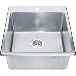 KINDRED UTILITY COLLECTION DUALMOUNT SINGLE BOWL STAINLESS STEEL LAUNDRY SINK