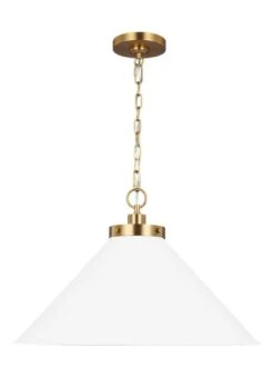 WELLFLEET WIDE CONE PENDANT 7 WELLFLEET WIDE CONE PENDANT -Robinson Sale Store GenerationLightingCP1311MWTBBS CP1311MWTBBS