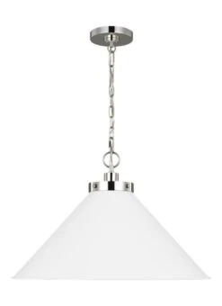 WELLFLEET WIDE CONE PENDANT 6 WELLFLEET WIDE CONE PENDANT -Robinson Sale Store GenerationLightingCP1311MWTPN CP1311MWTPN