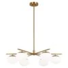 LUNE LARGE 6 LIGHT CHANDELIER