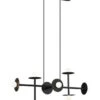 NODES 8 LIGHT LARGE LINEAR CHANDELIER