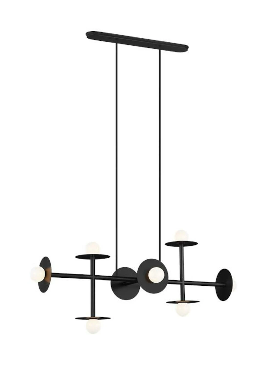 NODES 8 LIGHT LARGE LINEAR CHANDELIER 1 NODES 8 LIGHT LARGE LINEAR CHANDELIER