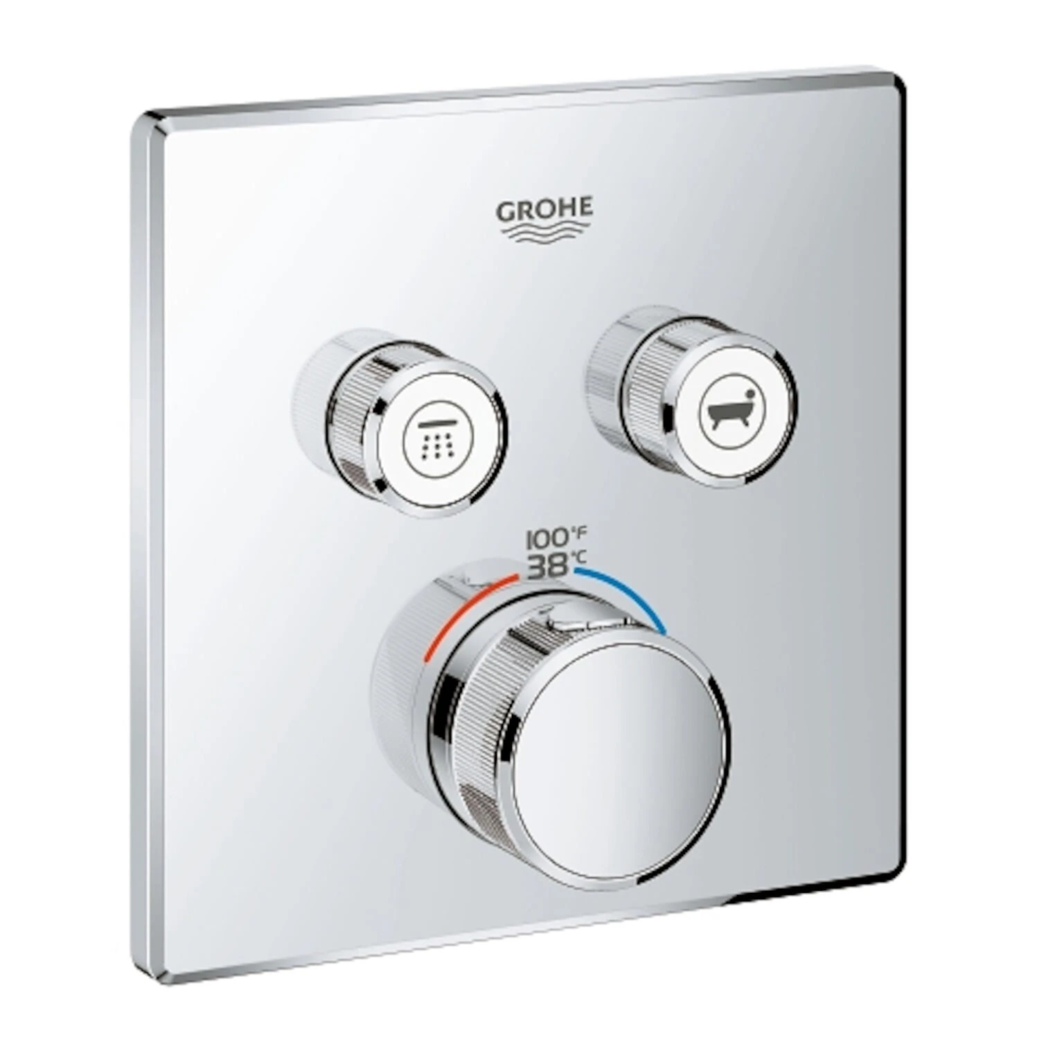 Grohe GROHTHERM SMARTCONTROL DUAL FUNCTION THERMOSTATIC VALVE TRIM 1 Grohe GROHTHERM SMARTCONTROL DUAL FUNCTION THERMOSTATIC VALVE TRIM