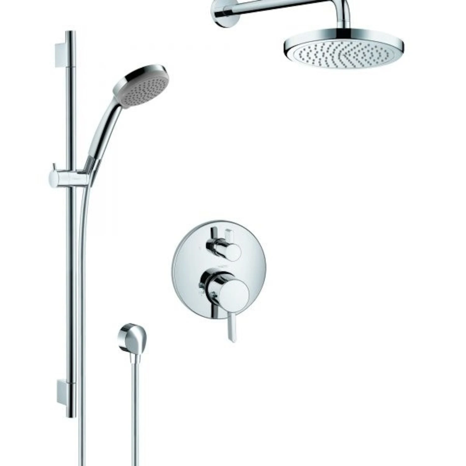 Hansgrohe SHOWER KIT THERMOSTATIC 2-FUNCTION WALLBAR W/HANDSHOWER & SHOWER HEAD 2 Hansgrohe SHOWER KIT THERMOSTATIC 2-FUNCTION WALLBAR W/HANDSHOWER & SHOWER HEAD - Image 2