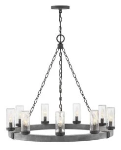 LARGE SINGLE TIER CHANDELIER